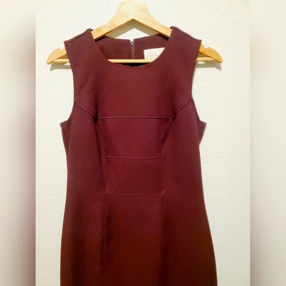 💚5/$25 Charlotte Russe Burgundy Sheath Sleeveless Mini Dress Size Small - Picture 2 of 4